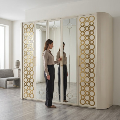 Armario de ropa Lujo Madera Armarios Muebles Diseño Lujo Nuevo Dormitorio