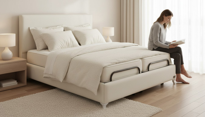 Dormitorio de lujo cama cama doble madera tapizada camas marco de cama doble moderno