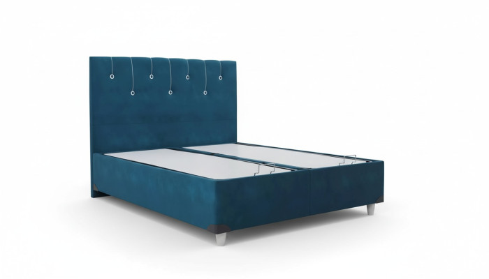 Lujo dormitorio cama cama doble diseño muebles marco cama hotel turquesa