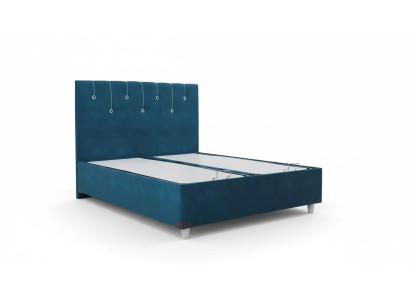 Lujo dormitorio cama cama doble diseño muebles marco cama hotel turquesa