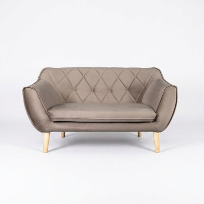 Sofá de 2 plazas refinado en estilo moderno de fabricantes europeos de muebles.