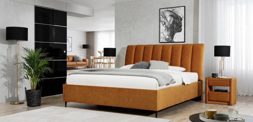 Mueble de lujo con espejo elegante Aparador Beige Moderno Juego de diseño de mobiliario Nuevo