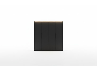 Armario negro de lujo de madera elegante diseño de armario moderno.