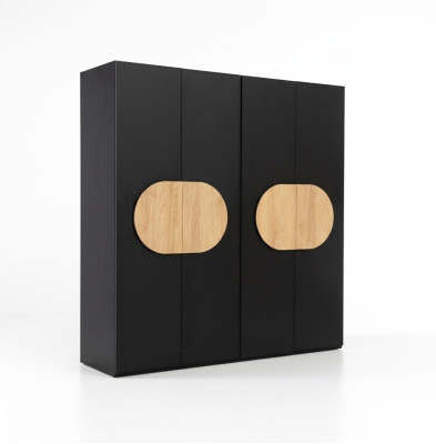 Armario Gris de Lujo en Madera Diseño de Armario de Dormitorio