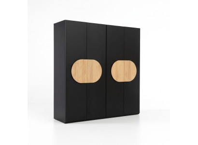 Armario Gris de Lujo en Madera Diseño de Armario de Dormitorio