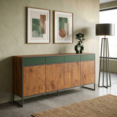 Cómoda marrón Elegantes lujo de madera armario dormitorio