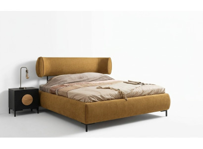 Cama Amarilla Hermoso Diseño Moderno Habitación Principal Camas Dobles Muebles Elegantes