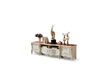 Cómoda mueble gabinete de estilo barroco estantería aparador muebles soporte de televisión.