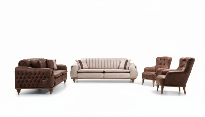 Chesterfield juego de sofás cojín de asiento sofá sofás muebles tela textil