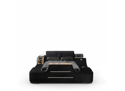 Cama con televisor, elevador de TV, televisión multifunción, cama doble, dormitorio.