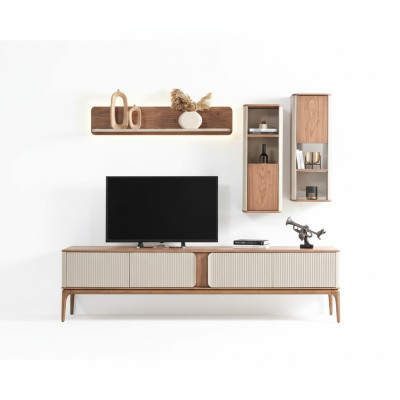 Un elegante mueble de televisión para su sala de estar en estilo moderno.