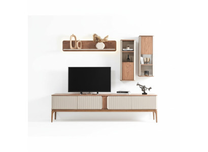 Un elegante mueble de televisión para su sala de estar en estilo moderno.