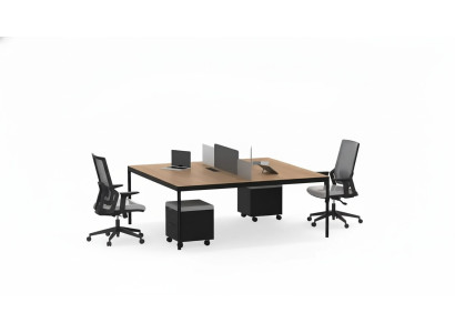 Muebles de oficina modernos, escritorios de lujo, mobiliario de madera nuevo.