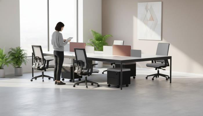 Moderno escritorio grande muebles de oficina mesa para portátil superficie de trabajo de oficina.