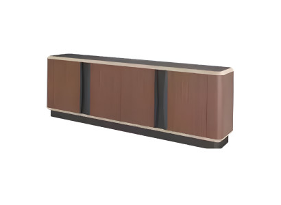 Mueble lateral de lujo móvil de diseño en madera