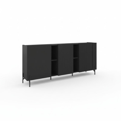 Cómoda de oficina moderna, sideboard de lujo, muebles de oficina bajos de madera nuevos.