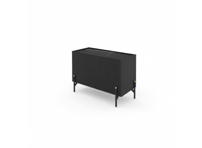 Cómoda aparador cómoda de oficina muebles de diseño armario mueble de televisión oficina negro