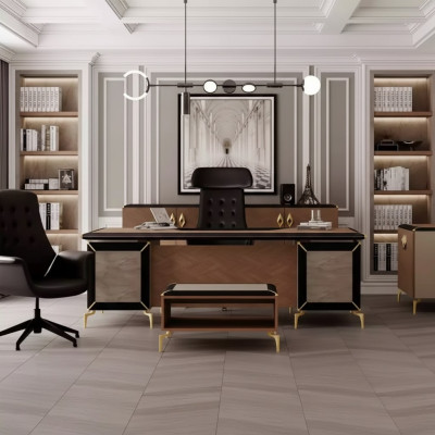 Muebles de oficina modernos, mesa lateral, escritorio, escritorio de esquina, cómoda.