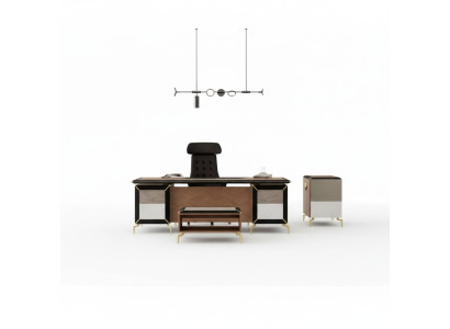 Muebles de oficina modernos, mesa lateral, escritorio, escritorio de esquina, cómoda.