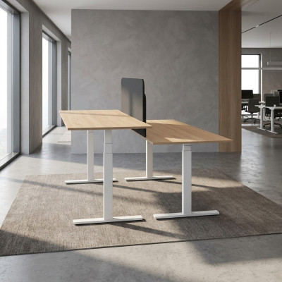 Mesas de trabajo móviles modernas para oficina escritorios blancos muebles de madera nuevos
