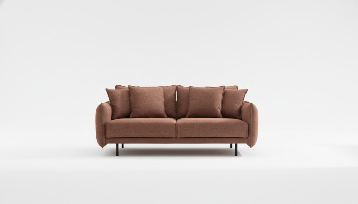 Sofá de sala de estar Muebles de sofá Mobiliario Sofá marrón Sofás Couches nuevos