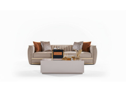 Mesas de centro de diseño de salón Mesa de madera beige Estilo de mesa de lujo moderno