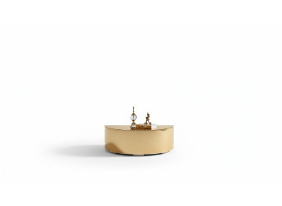 Conjunto de sofás blancos de 3+1 plazas con mesa de centro de vidrio redonda de diseñador de 3 piezas.