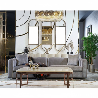 Lujo conjunto de muebles de 2 piezas, sofá de 3 plazas, mesa de centro, sofá, sofás, sillón, nuevo.