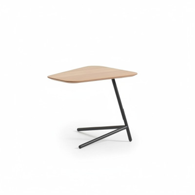 Salón de lujo Mesa auxiliar moderna de sala de estar Material de muebles de madera con metal.