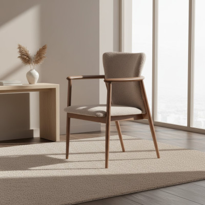 Silla de comedor diseño tapizado tela estilo silla moderna butaca
