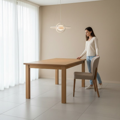Mueble de comedor Silla Textil Cocina Diseñador Tela Tapizada Sillas
