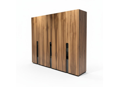 Armario de seis puertas de madera para dormitorio xxl.