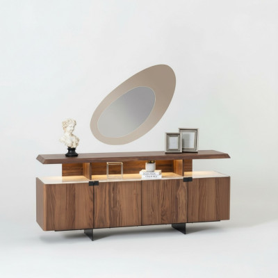 Mueble aparador de lujo de madera de 2 piezas diseño muebles