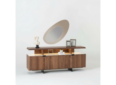 Mueble aparador de lujo de madera de 2 piezas diseño muebles
