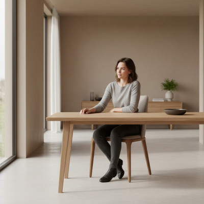 Silla de comedor de lujo, sillas de diseño en madera, silla de madera, muebles de estilo moderno.