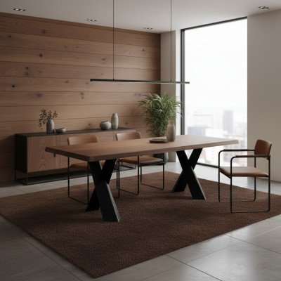 Mesa de comedor Mesa Muebles de madera Diseño Mesa de comedor Diseño Mesa de madera 220x100cm