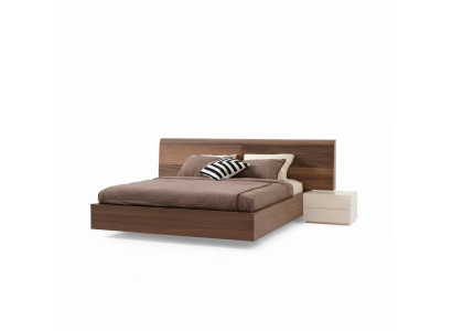 Mesitas de noche modernas para dormitorio en madera beige