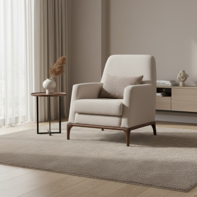 Diseño sofá sillón sofá tapizado textil lujo sofás 1 plaza nuevo gris