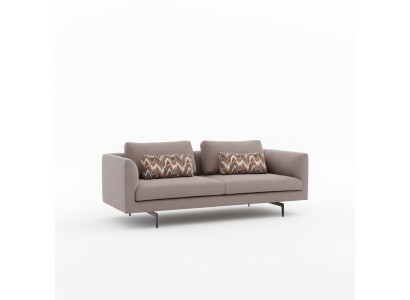 Sofá de sala de estar, tapizado, 3 plazas, conjunto de asientos, textil gris