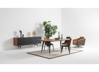 Grupo de comedor - Mesa de comedor 4 sillas - Aparador - Muebles para el comedor