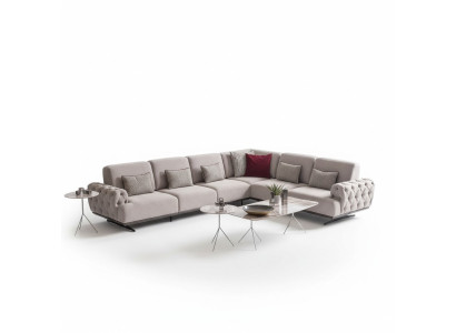 Sofá esquinero 2x mesa de centro esquina conjunto mesa salón forma de L muebles