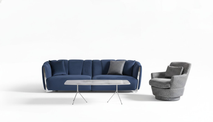 Juego de sofá de 4+1 plazas con mesa de centro, sofá, sillón, asiento de lujo, juego de 3 piezas, nuevo.