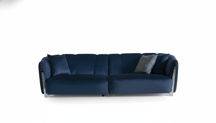 Sala de estar sofá diseñador textil asiento cojín diseño azul