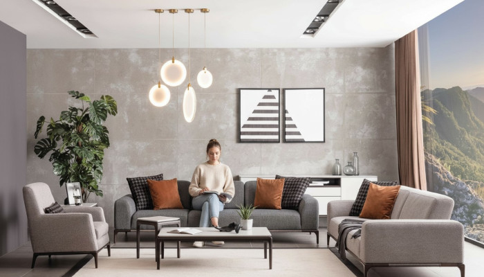 Sofá conjunto de 4 piezas 1 sofá sillón mesa auxiliar conjunto de 5 piezas.