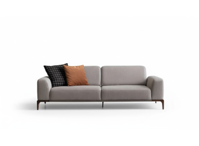 Sofá de sala de estar de 3 plazas estilo de diseño muebles modernos sofás gris.