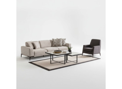 Sofá de salón 4 plazas estilo de diseño muebles sofás modernos elegantes.