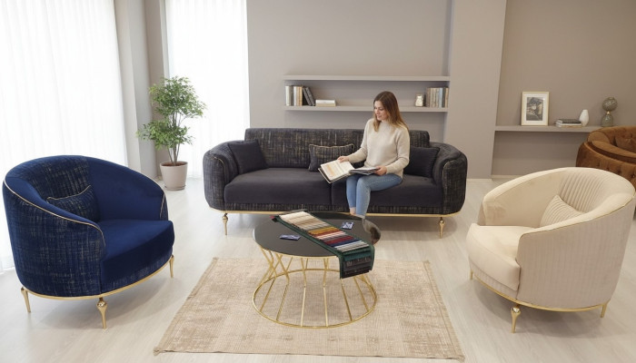 Sofá 3+1+1 asientos muebles de sala de estar sofás + sillón 3 piezas.