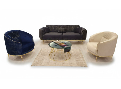 Sofá 3+1+1 asientos muebles de sala de estar sofás + sillón 3 piezas.