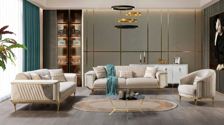 Conjunto de sofás 331 Asiento Sofá Muebles Sala de estar Mobiliario Sofá moderno