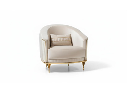 Sillón de sala de estar 1 plaza sofá tapizado lujo textil nuevo diseño.